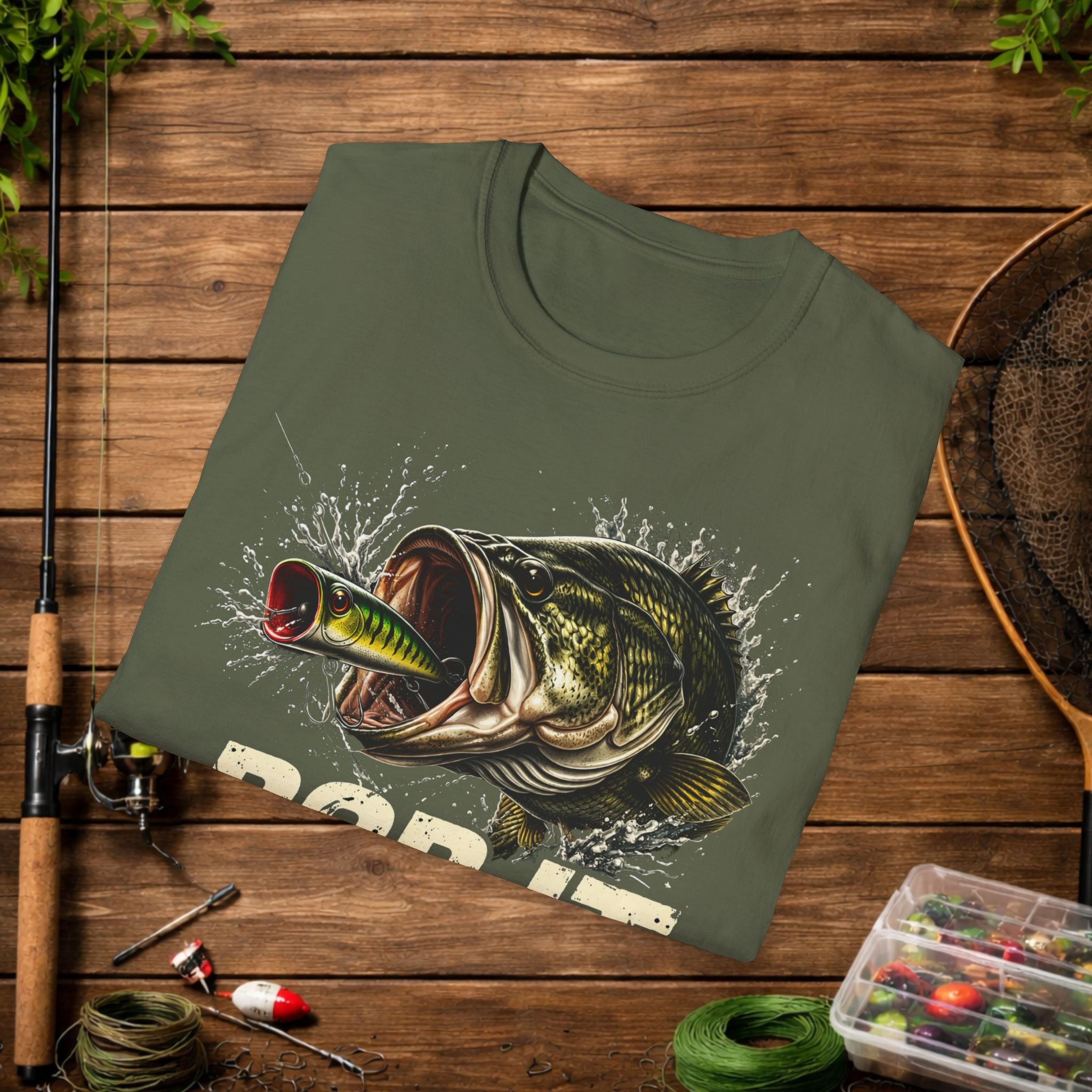 Pop It Bass Fishing Shirt – Topwater Popper Fishing Tee – Bass Strike Fishing Shirt – Topwater Angler Shirt