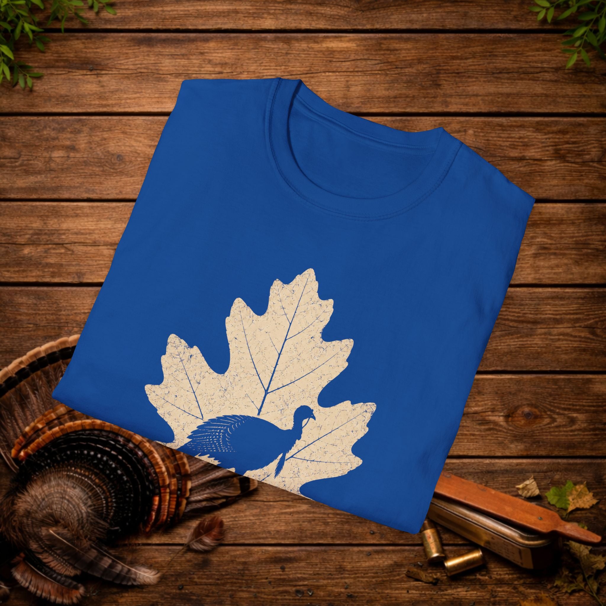 Hardwood Hunter Turkey T-Shirt — Autumn Leaf Turkey Graphic Tee