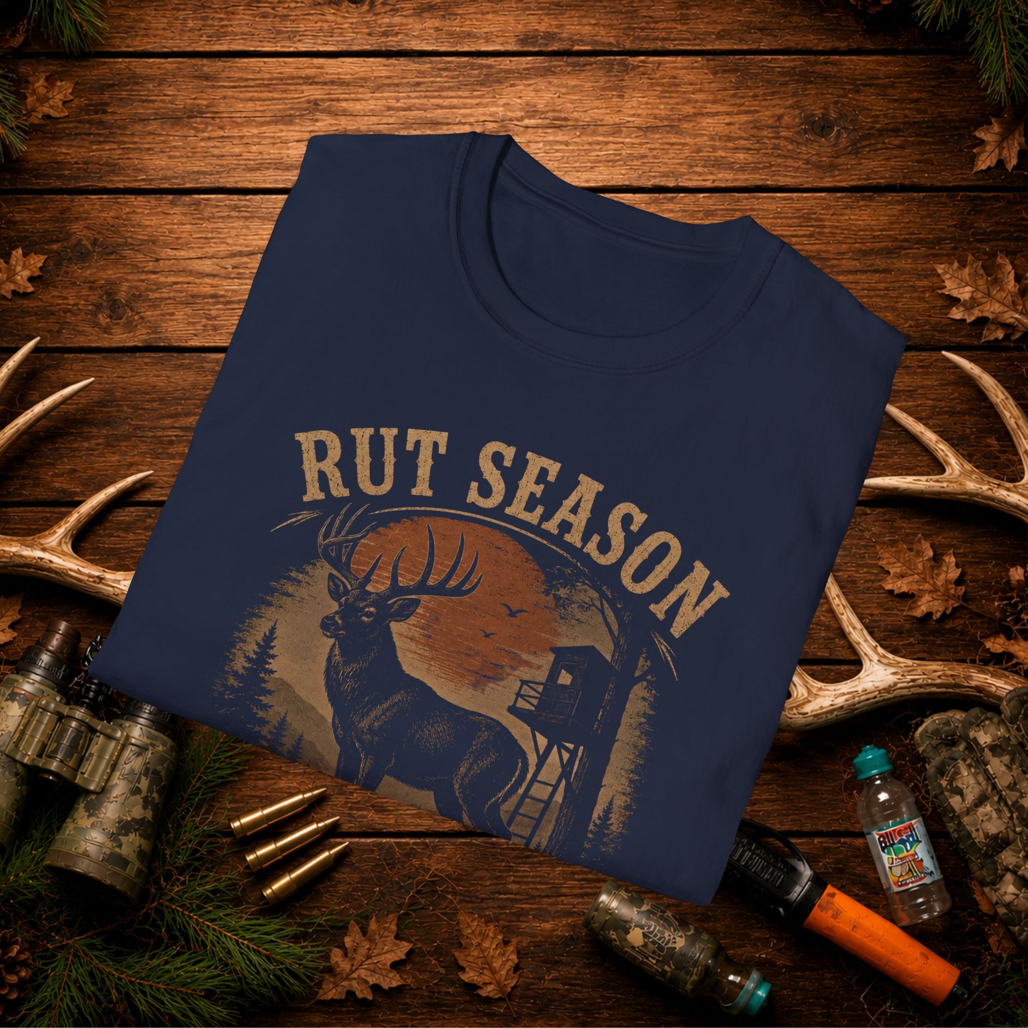 Rut Season T‑Shirt — "Sorry, Can't. It's Rut Season" Deer Hunting Tee