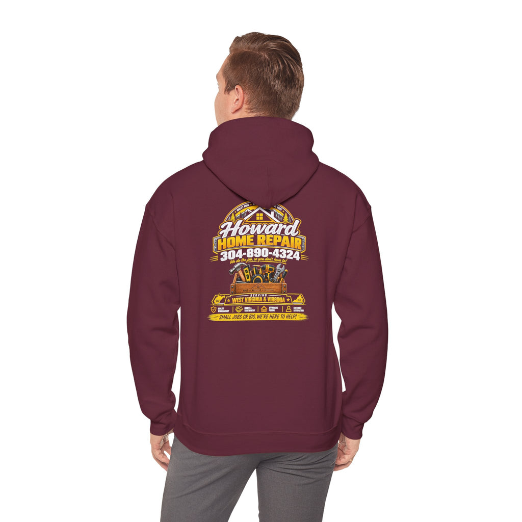 Home Repair Crew Hoodie — Retro Tools Graphic Sweatshirt
