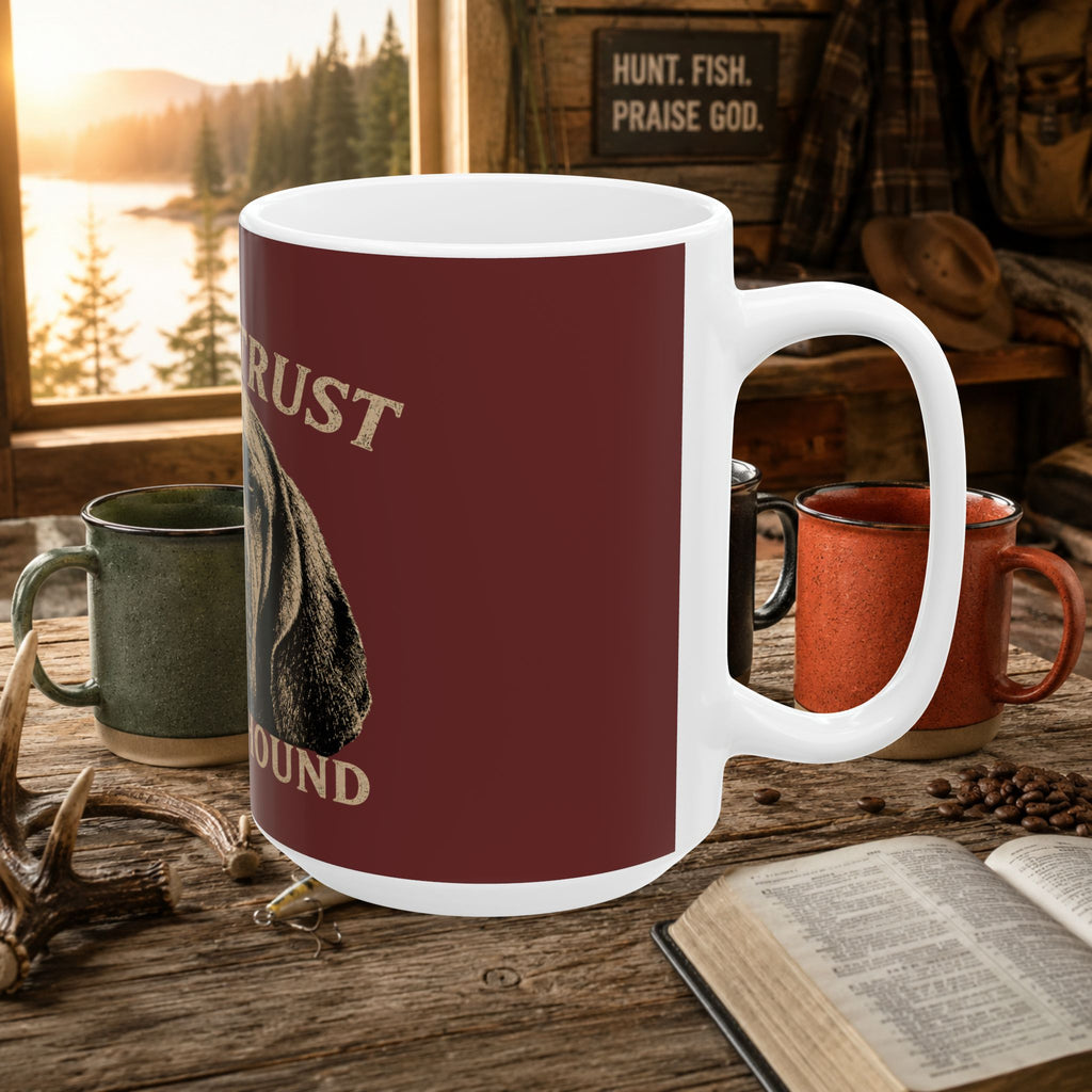 Never Trust a Quiet Hound Coffee Mug – 15oz Ceramic