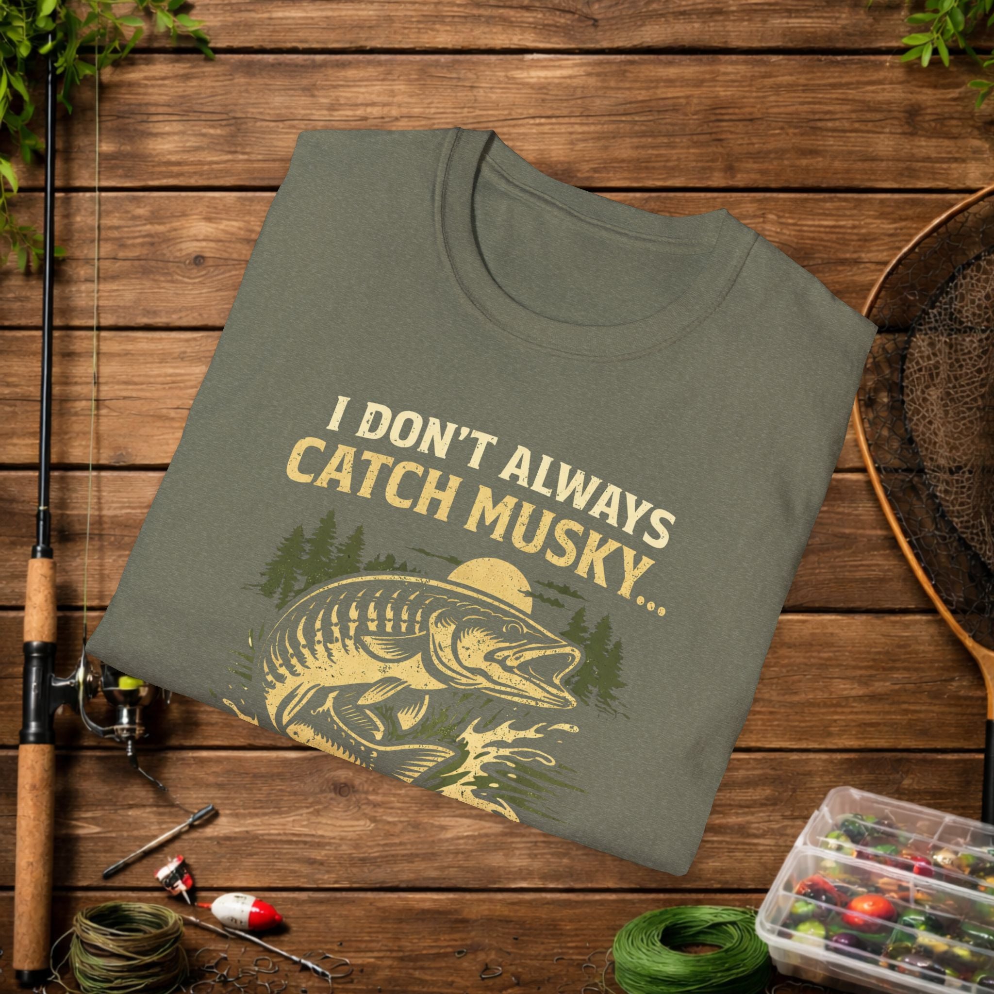 Funny Musky Fishing Shirt – I Don’t Always Catch Musky – Muskie Fisherman Tee – Fishing Humor Shirt – Angler Gift