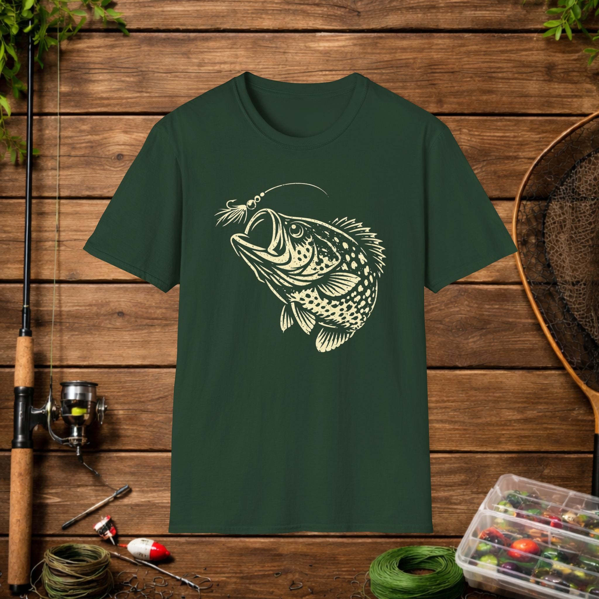 Bream Slayer Shirt – Panfish Assassin Fishing Tee – Stack Slabs Crappie Angler Shirt – Funny Fishing Shirt for Fishermen