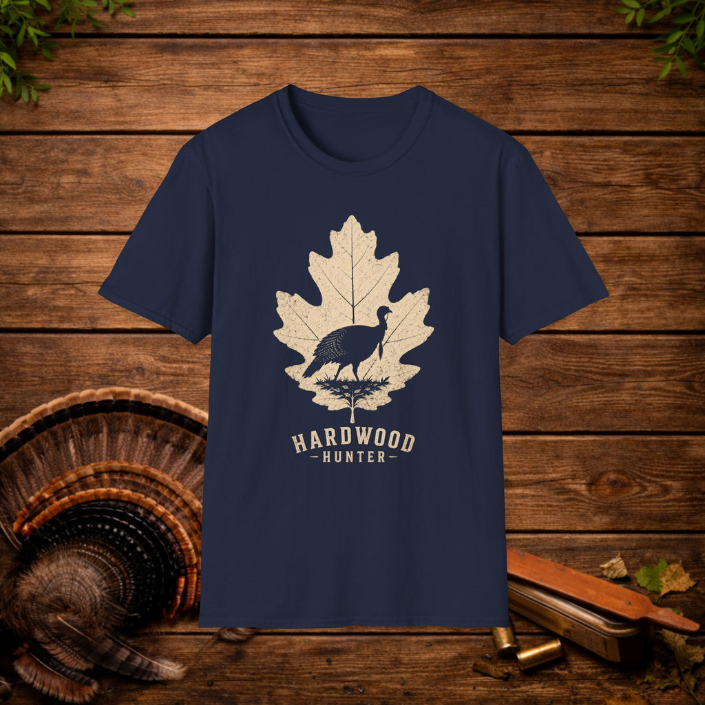 Hardwood Hunter Turkey T-Shirt — Autumn Leaf Turkey Graphic Tee