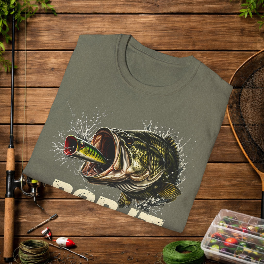 Pop It Bass Fishing Shirt – Topwater Popper Fishing Tee – Bass Strike Fishing Shirt – Topwater Angler Shirt