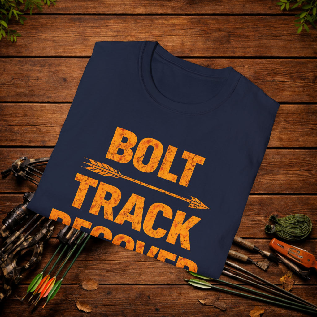 Bolt Track Recover Crossbow Hunting Shirt – Deer Hunting Tee – Bowhunter Apparel – Hunter Gift