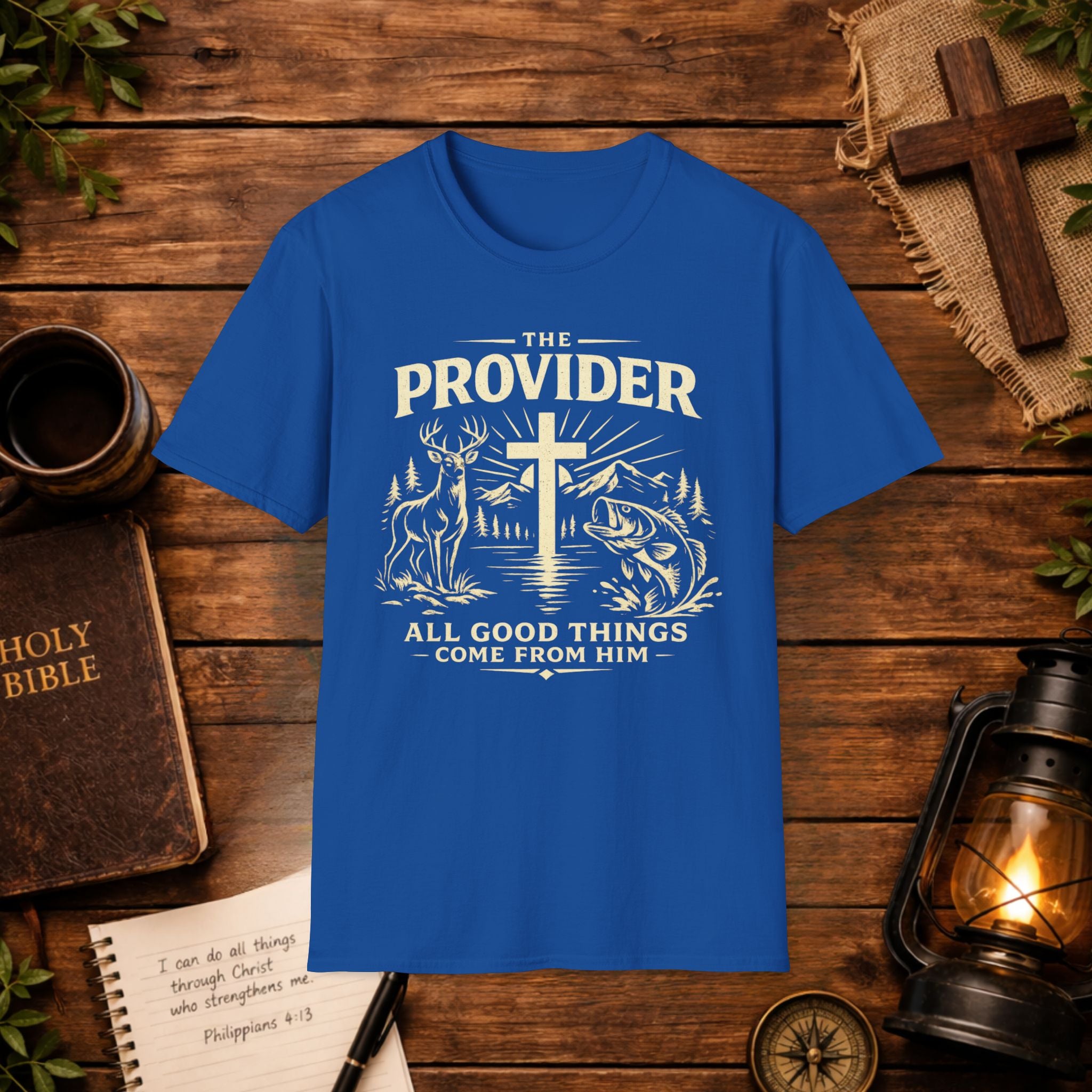 The Provider Cross T-Shirt — Christian Faith Jesus Shirt