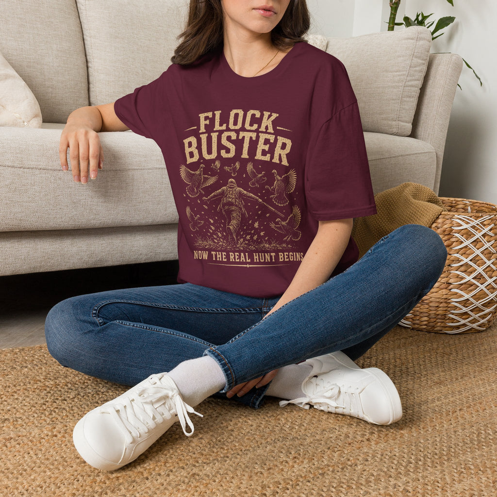 Flock Buster Hunting T-Shirt | Fall Turkey Season Tee | Wild Wonderful Wear