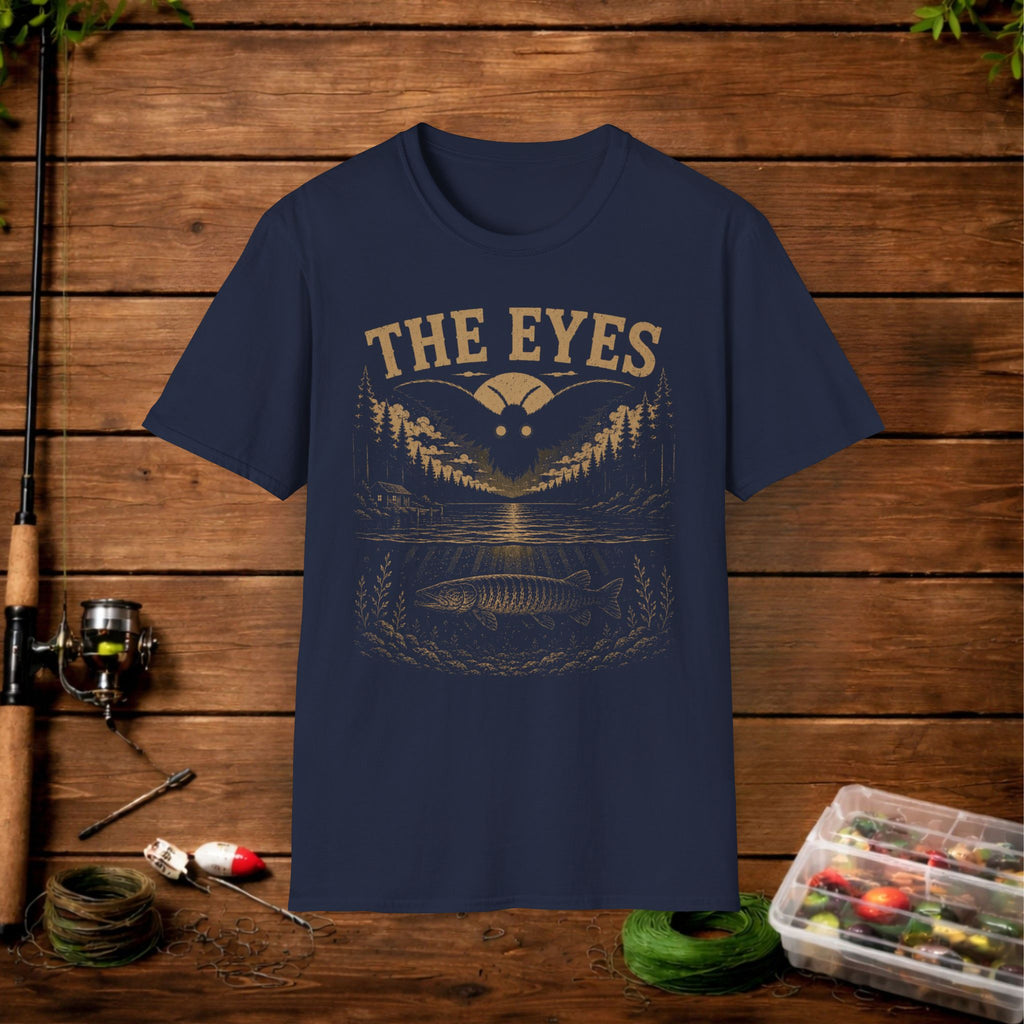 T-Shirt — "The Eyes" Fishing & Night Outdoors Graphic Tee