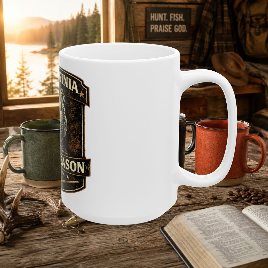 West Virginia Turkey Season Hunting Coffee Mug – 15oz Ceramic