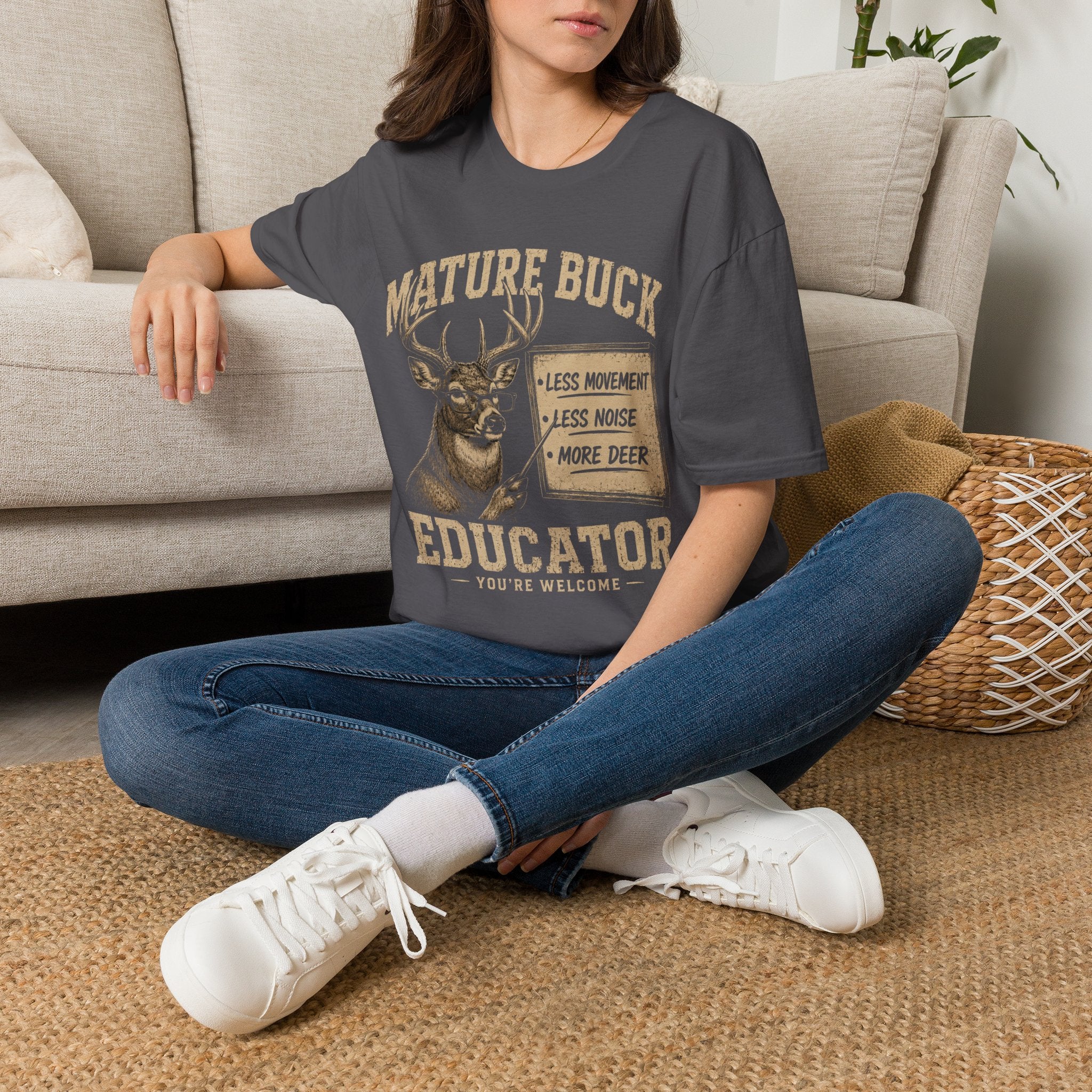 Mature Buck Educator T-Shirt — Funny Deer Hunting Tee