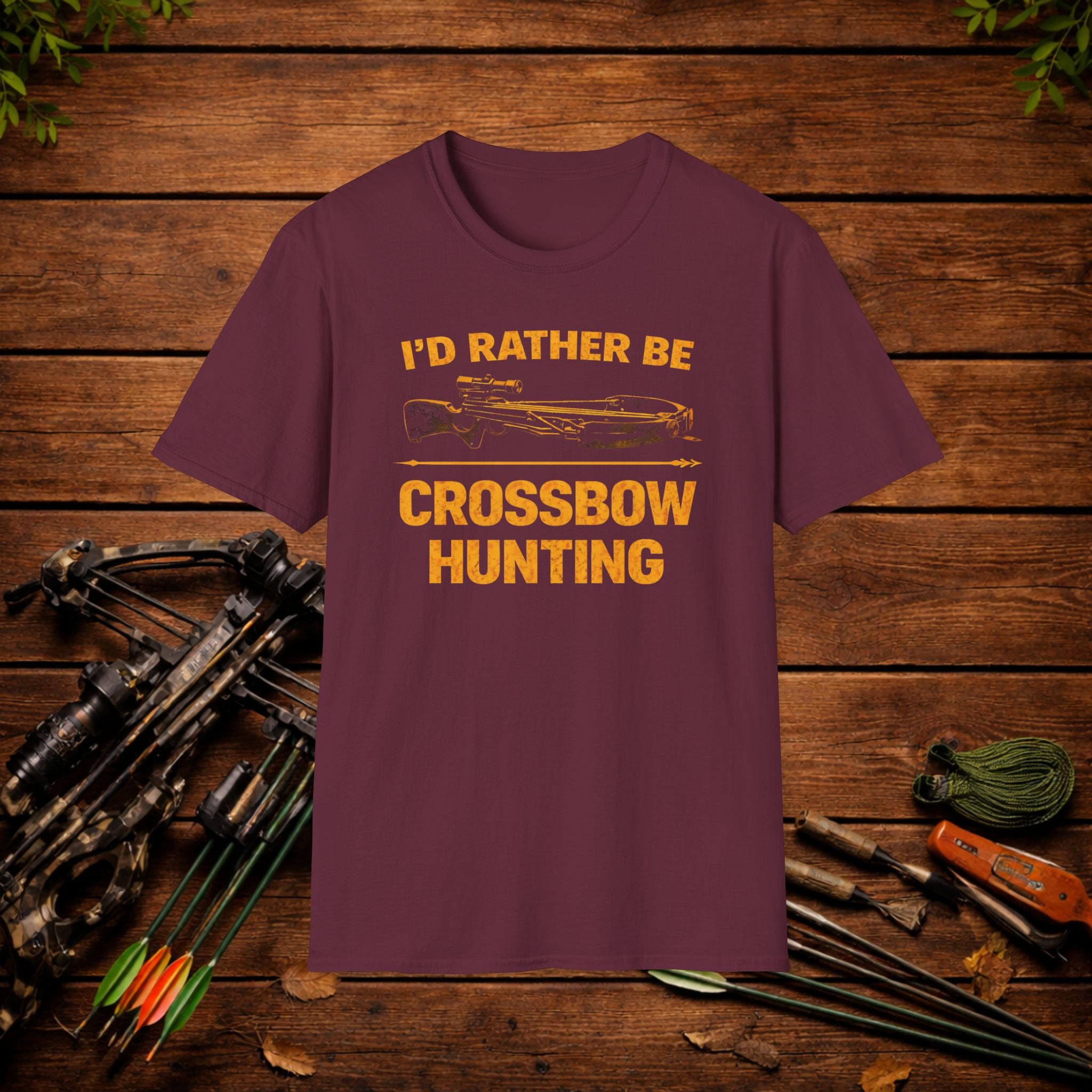 I’d Rather Be Crossbow Hunting Shirt – Deer Hunter Tee – Bowhunter Apparel – Archery Season Shirt – Hunter Gift
