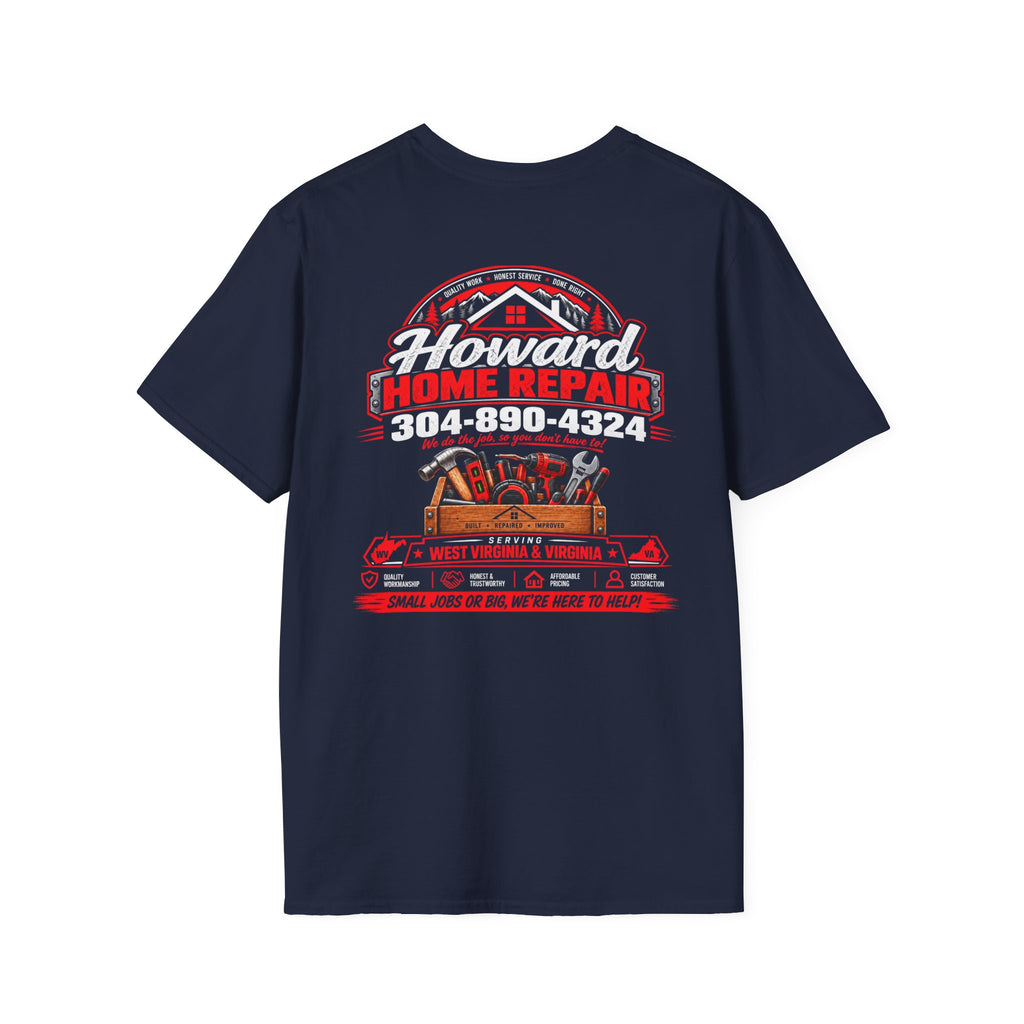 Howard Home Repair T-Shirt — Logo & Contact Workwear