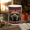 Never Trust a Quiet Hound Coffee Mug – 15oz Ceramic