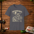 T-Shirt — "The Reaper Waits" Vintage Grim Reaper Graphic