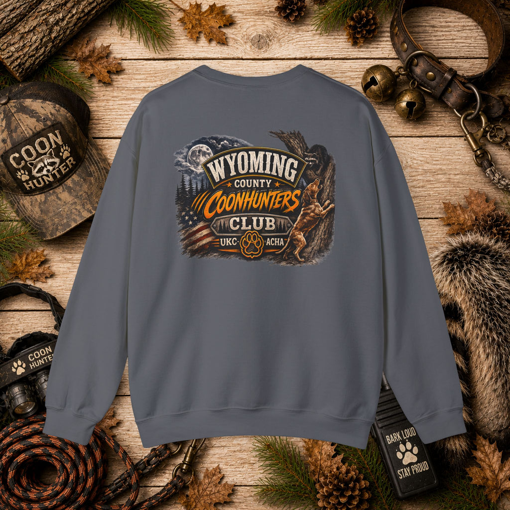 Wyoming Coonhunters Club Crewneck Sweatshirt