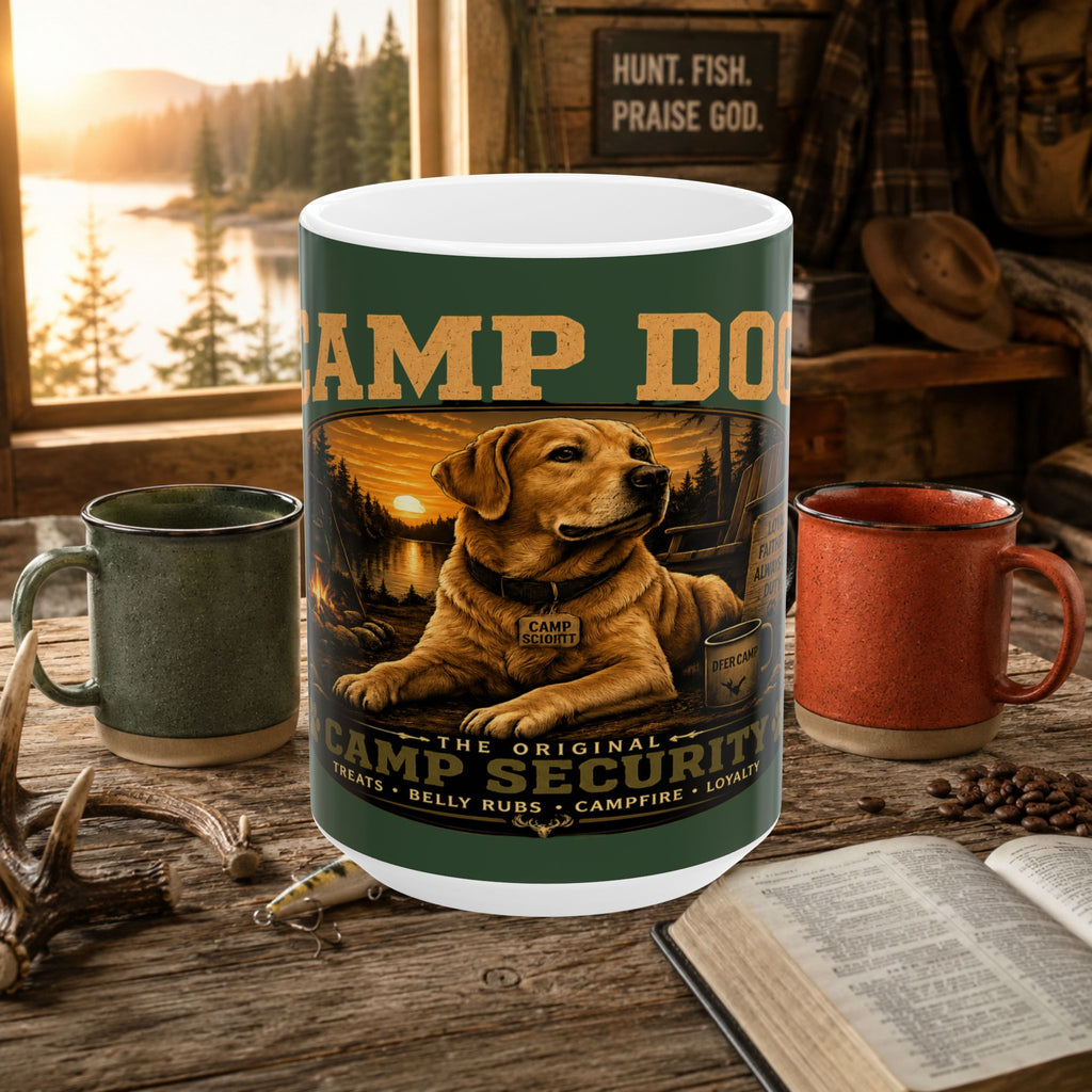 Camp Dog Labrador Coffee Mug – The Original Camp Security, 15oz