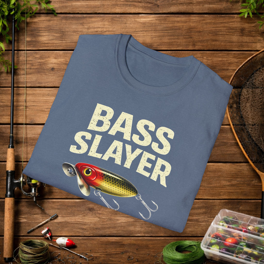 Bass Slayer Shirt – Limits or GTFO Fishing Tee – Topwater Bass Fishing Shirt – Jitterbug Lure Angler Shirt