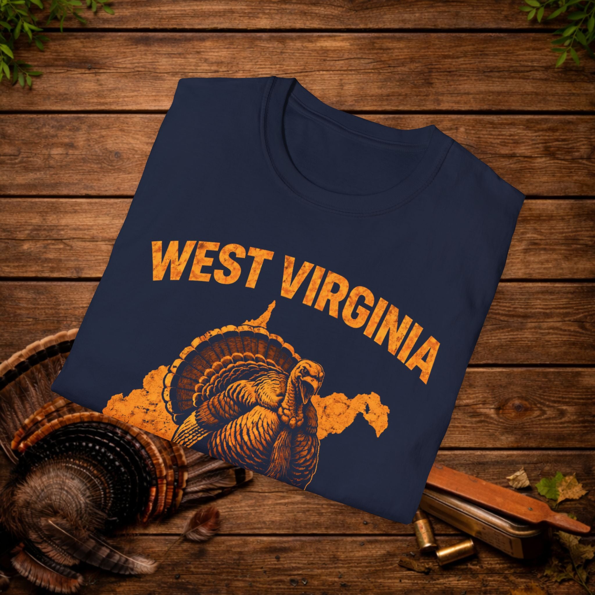 West Virginia Strut Turkey Hunting Shirt – WV Gobbler Tee – Mountain State Turkey Season Shirt – Hunter Gift