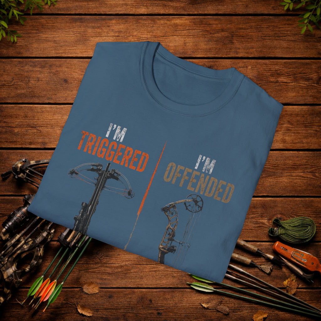 I'm Triggered I'm Offended T-Shirt — Funny Crossbow Archery Shirt