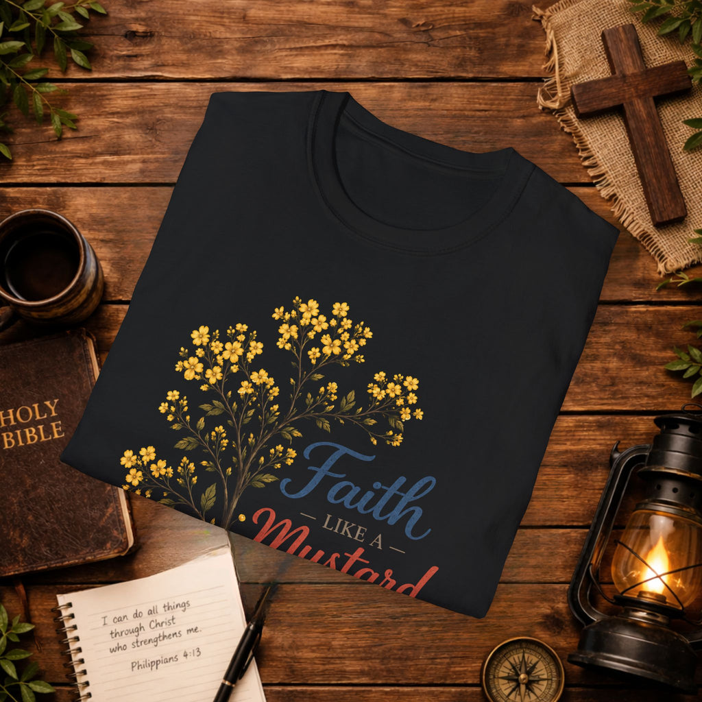 Faith Like a Mustard Seed T-Shirt — Christian Inspirational Tee