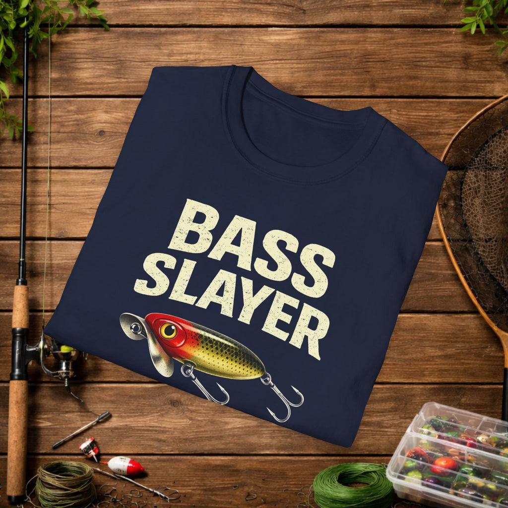 Bass Slayer Shirt – Limits or GTFO Fishing Tee – Topwater Bass Fishing Shirt – Jitterbug Lure Angler Shirt