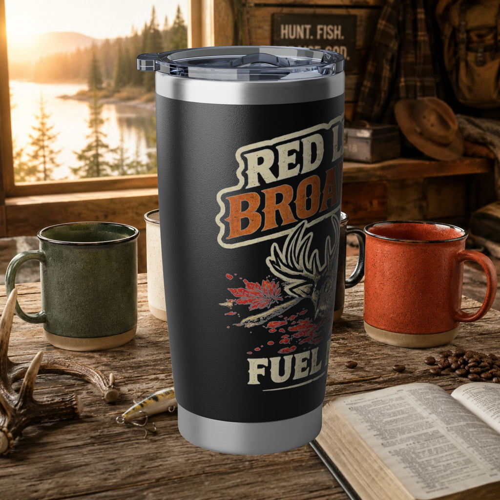 Red Leaves and Broadheads Fuel my Soul 20oz Tumbler