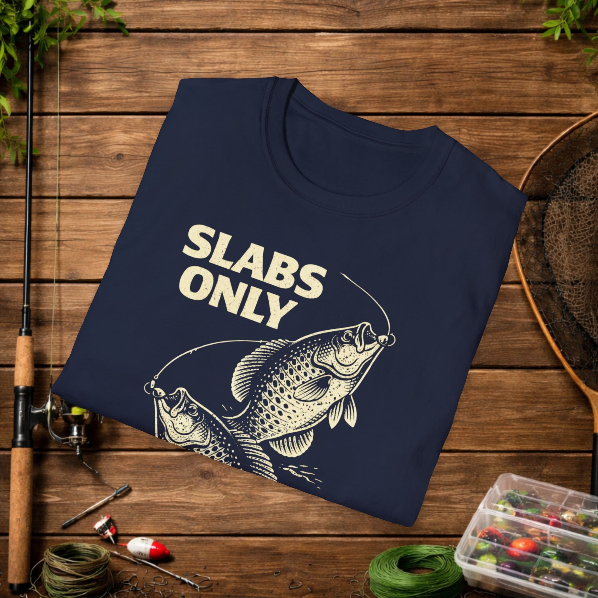 Slabs Only Crappie Fishing Shirt – Crappie Life Tee – No Dinks Funny Fishing Shirt – Crappie Angler Gift