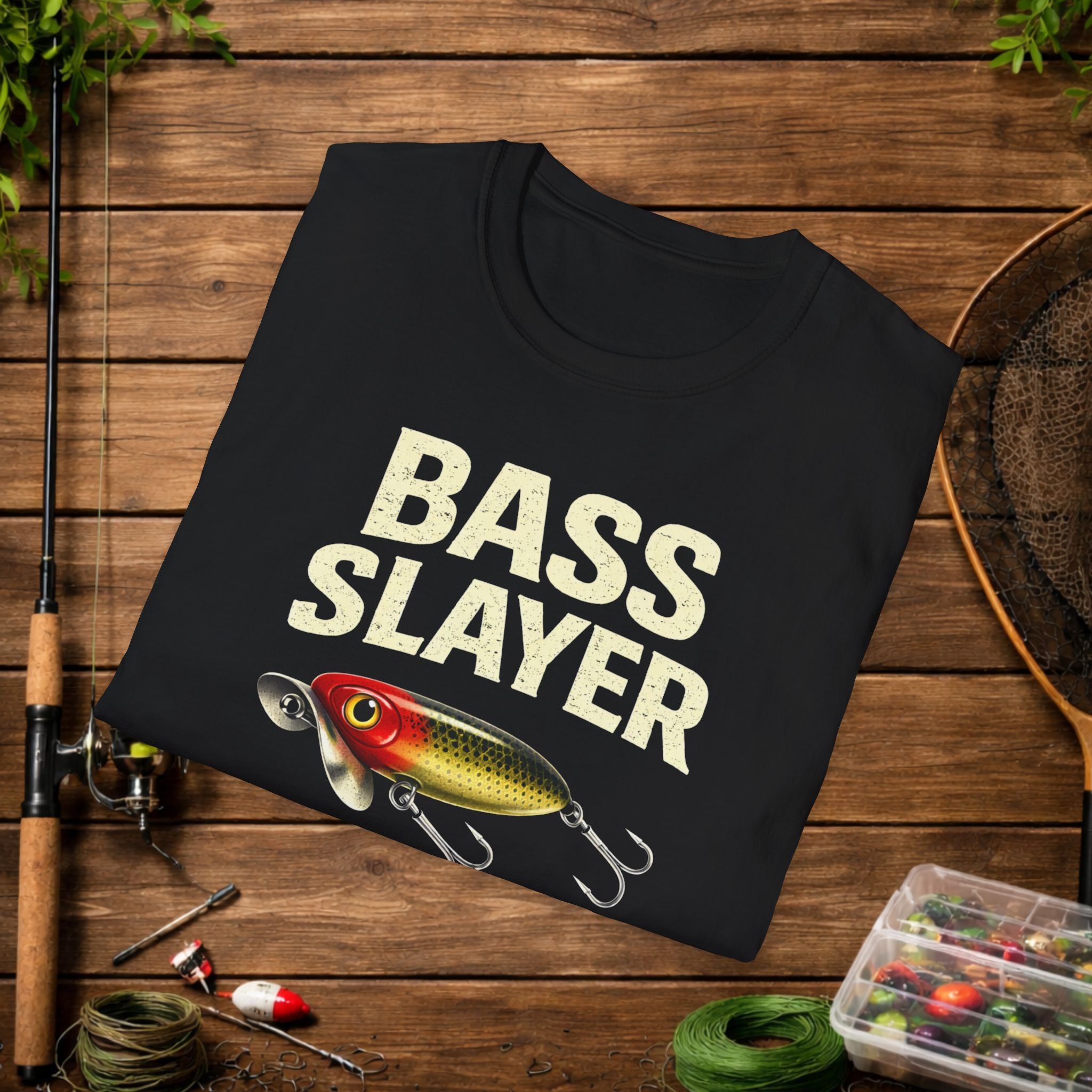Bass Slayer Shirt – Limits or GTFO Fishing Tee – Topwater Bass Fishing Shirt – Jitterbug Lure Angler Shirt