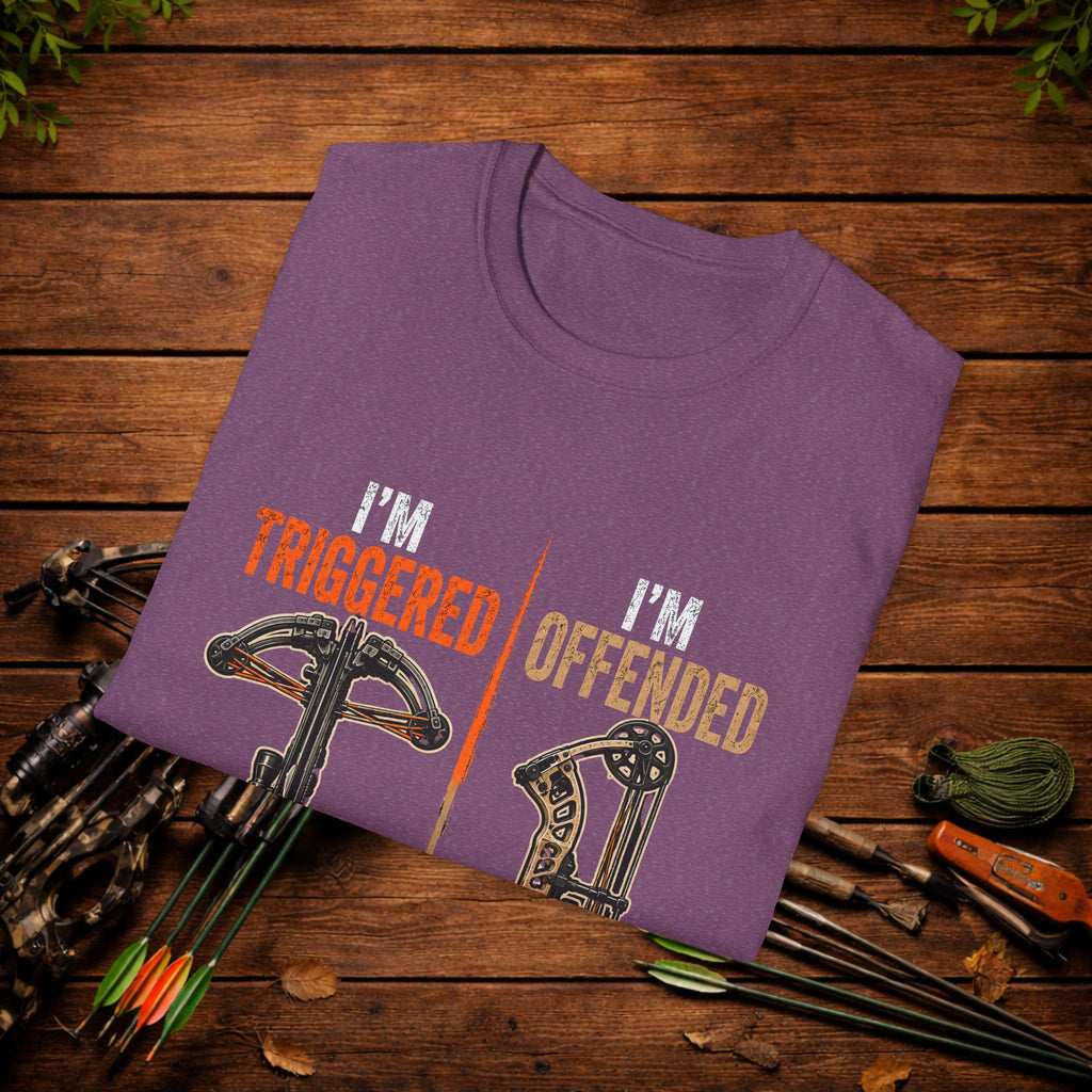 I'm Triggered, I'm Offended Crossbow T-Shirt – Funny Hunting Tee