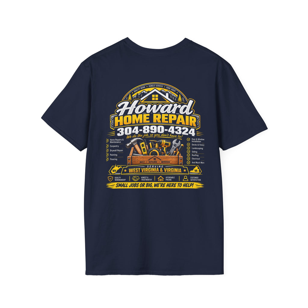 Home Repair T-Shirt — Small Yellow House Logo