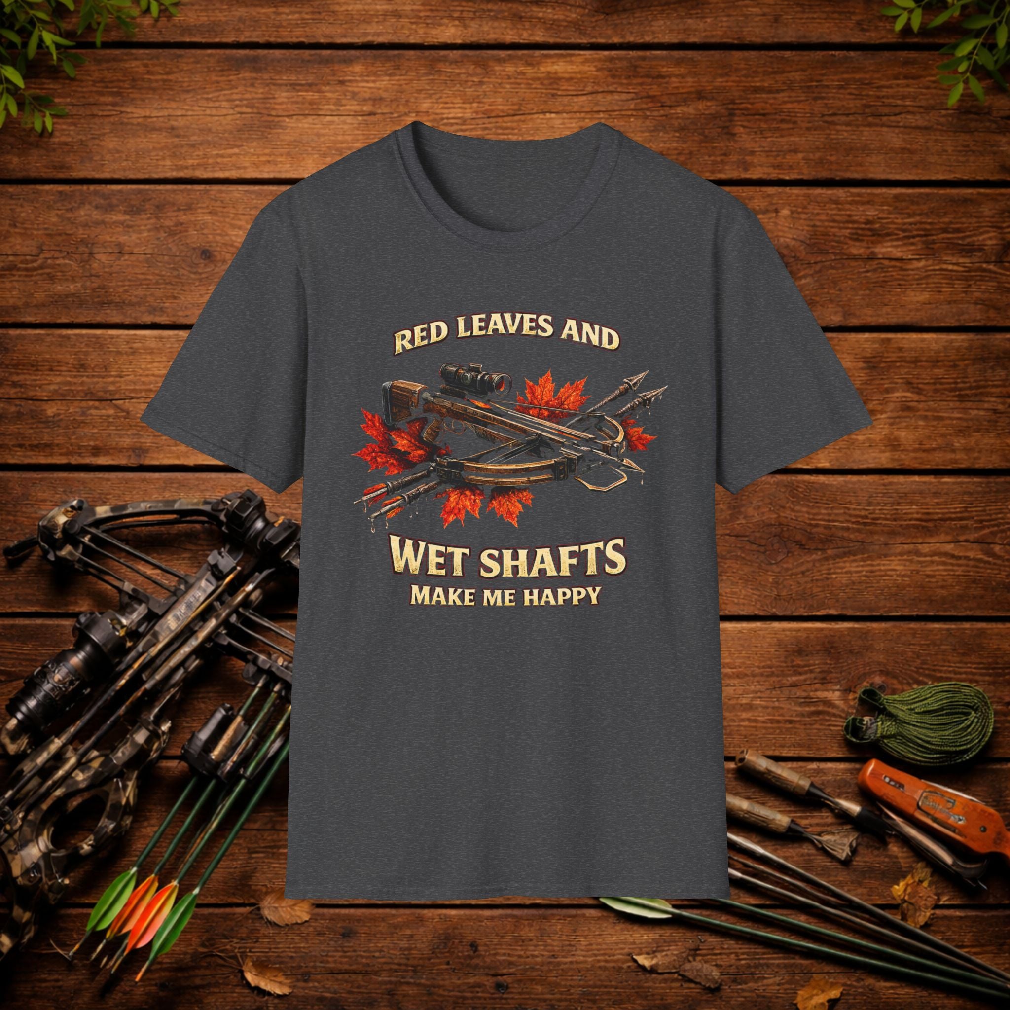 Red Leaves and Wet Shafts Crossbow Hunting Shirt