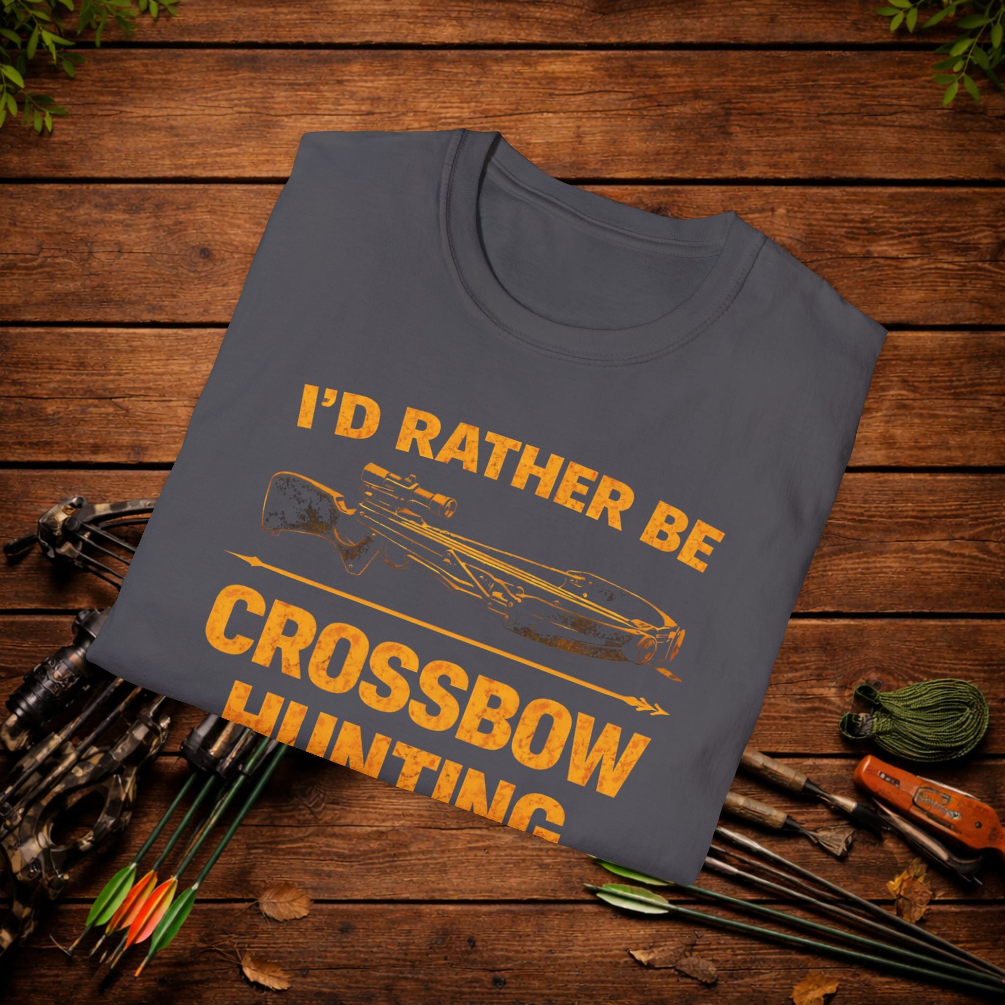 I’d Rather Be Crossbow Hunting Shirt – Deer Hunter Tee – Bowhunter Apparel – Archery Season Shirt – Hunter Gift