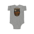 Wyoming Coonhunters Club Infant Bodysuit — Baby Onesie with Vintage Coonhound Patch