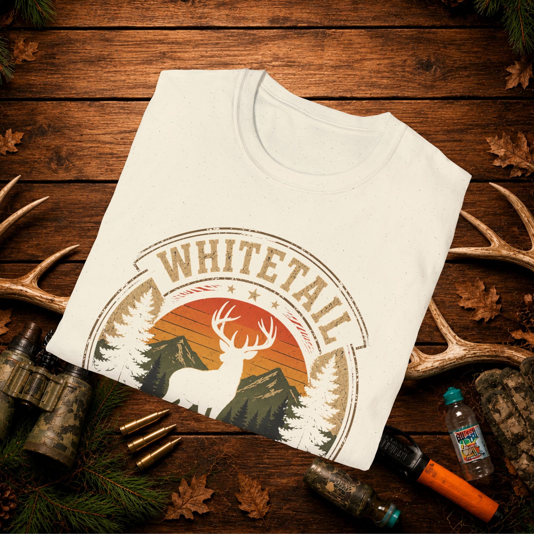 Whitetail Season Deer Hunting Shirt | Vintage Buck Hunter Tee | Retro Outdoor Graphic T-Shirt