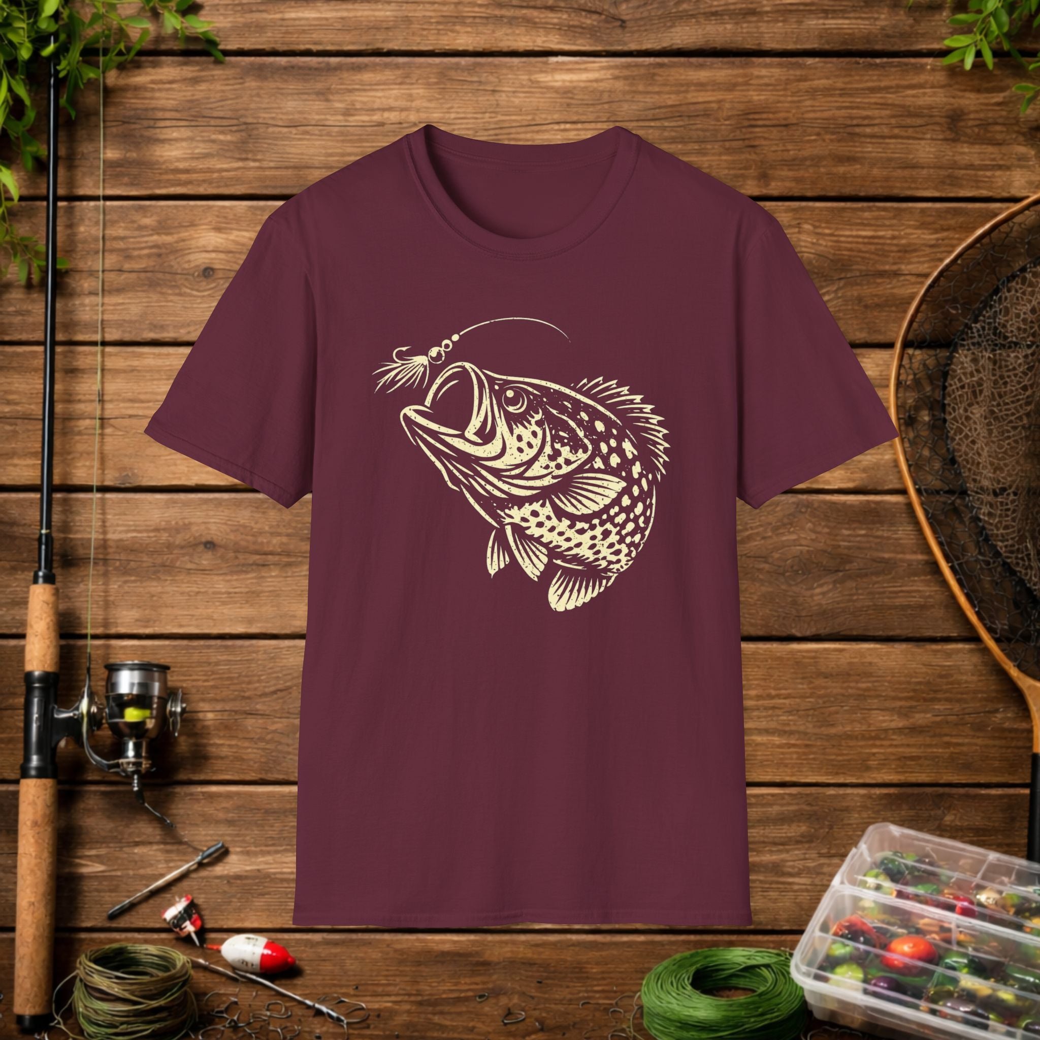 Bream Slayer Shirt – Panfish Assassin Fishing Tee – Stack Slabs Crappie Angler Shirt – Funny Fishing Shirt for Fishermen