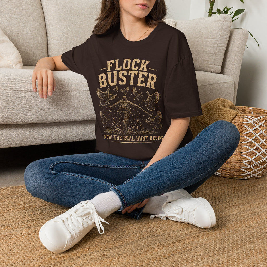 Flock Buster Hunting T-Shirt | Fall Turkey Season Tee | Wild Wonderful Wear