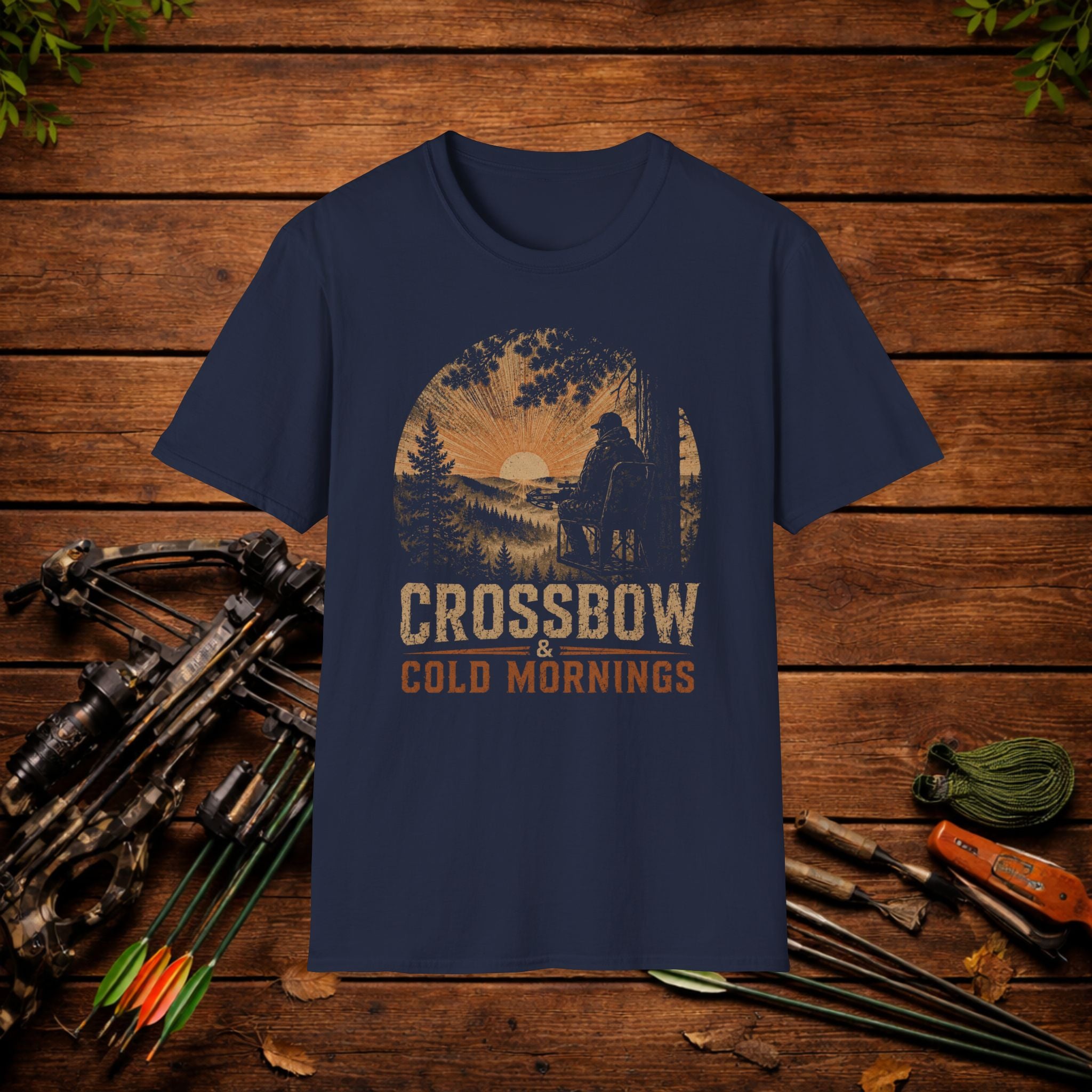 Crossbow & Cold Mornings Hunting T-Shirt