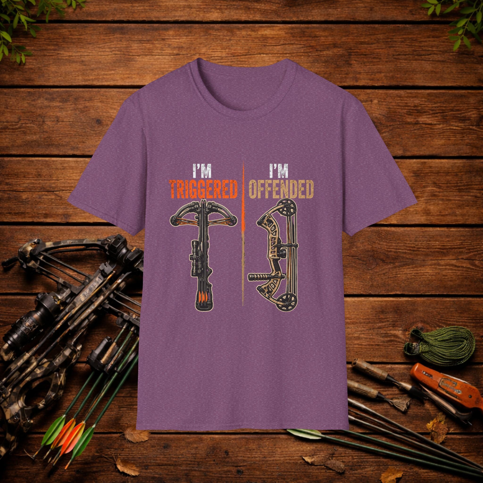 I'm Triggered, I'm Offended Crossbow T-Shirt – Funny Hunting Tee