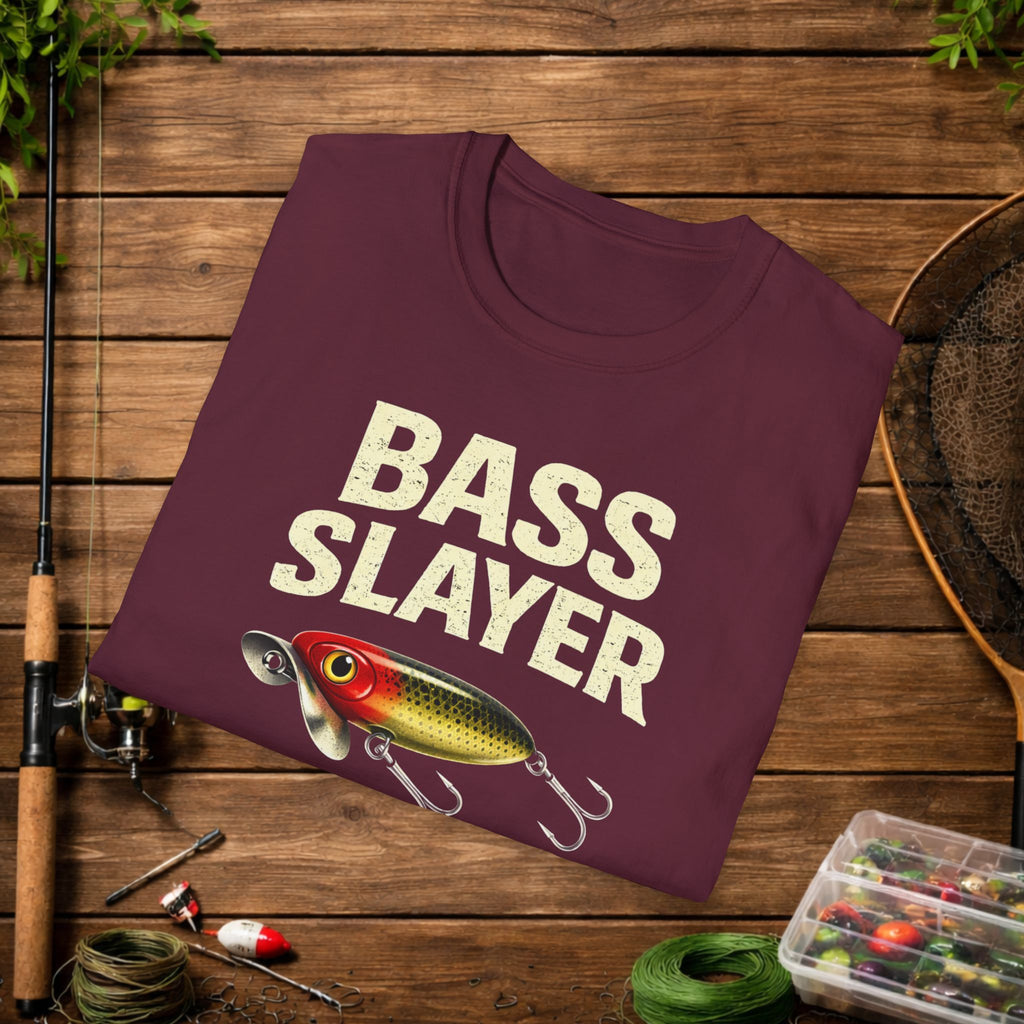 Bass Slayer Shirt – Limits or GTFO Fishing Tee – Topwater Bass Fishing Shirt – Jitterbug Lure Angler Shirt