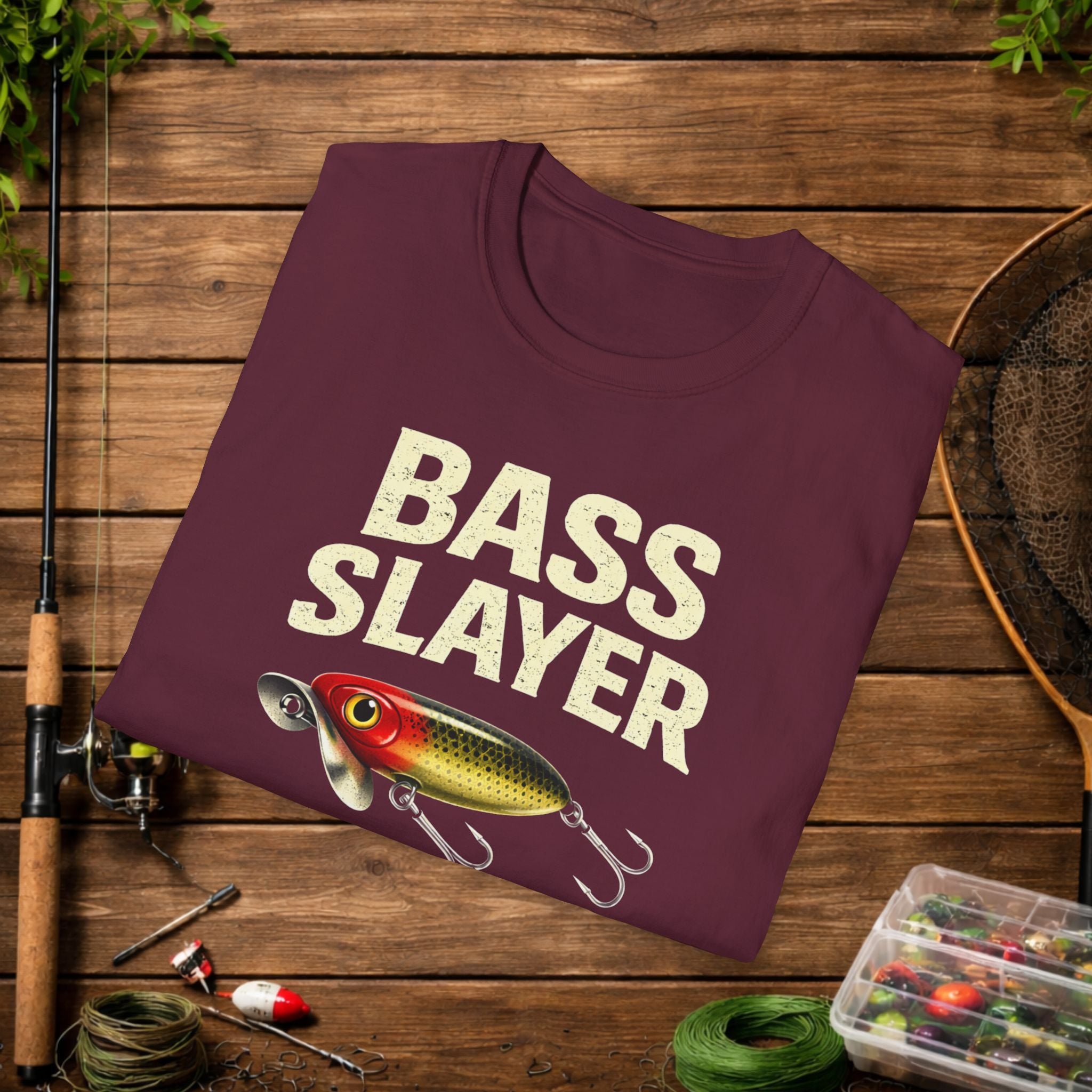 Bass Slayer Shirt – Limits or GTFO Fishing Tee – Topwater Bass Fishing Shirt – Jitterbug Lure Angler Shirt