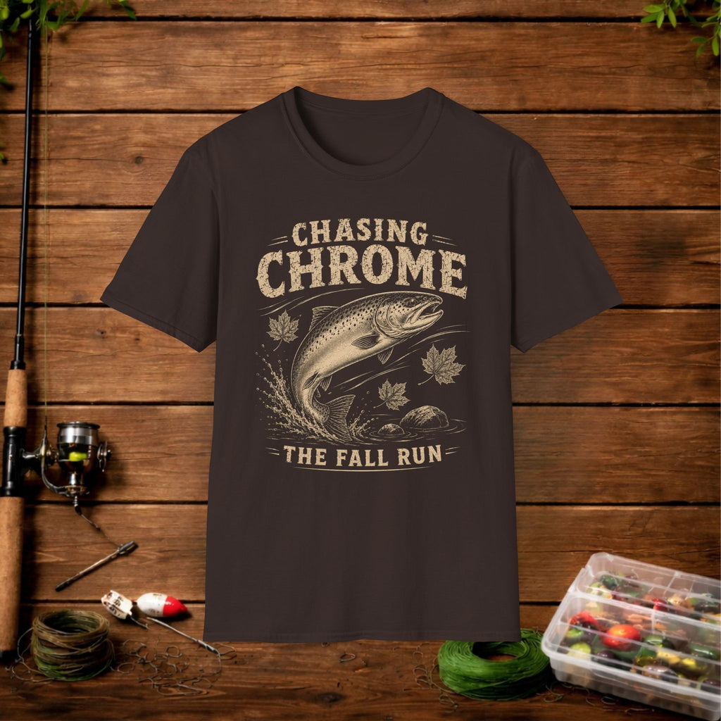 Chasing Chrome Fishing T-Shirt — The Fall Run Trout Tee