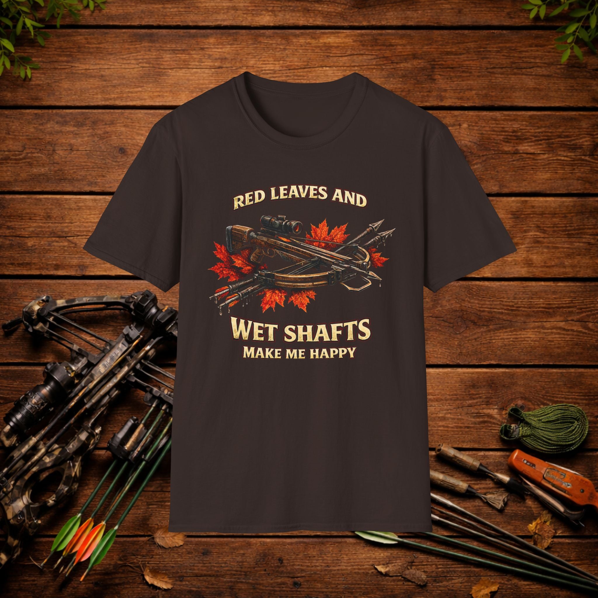 Red Leaves and Wet Shafts Crossbow Hunting Shirt