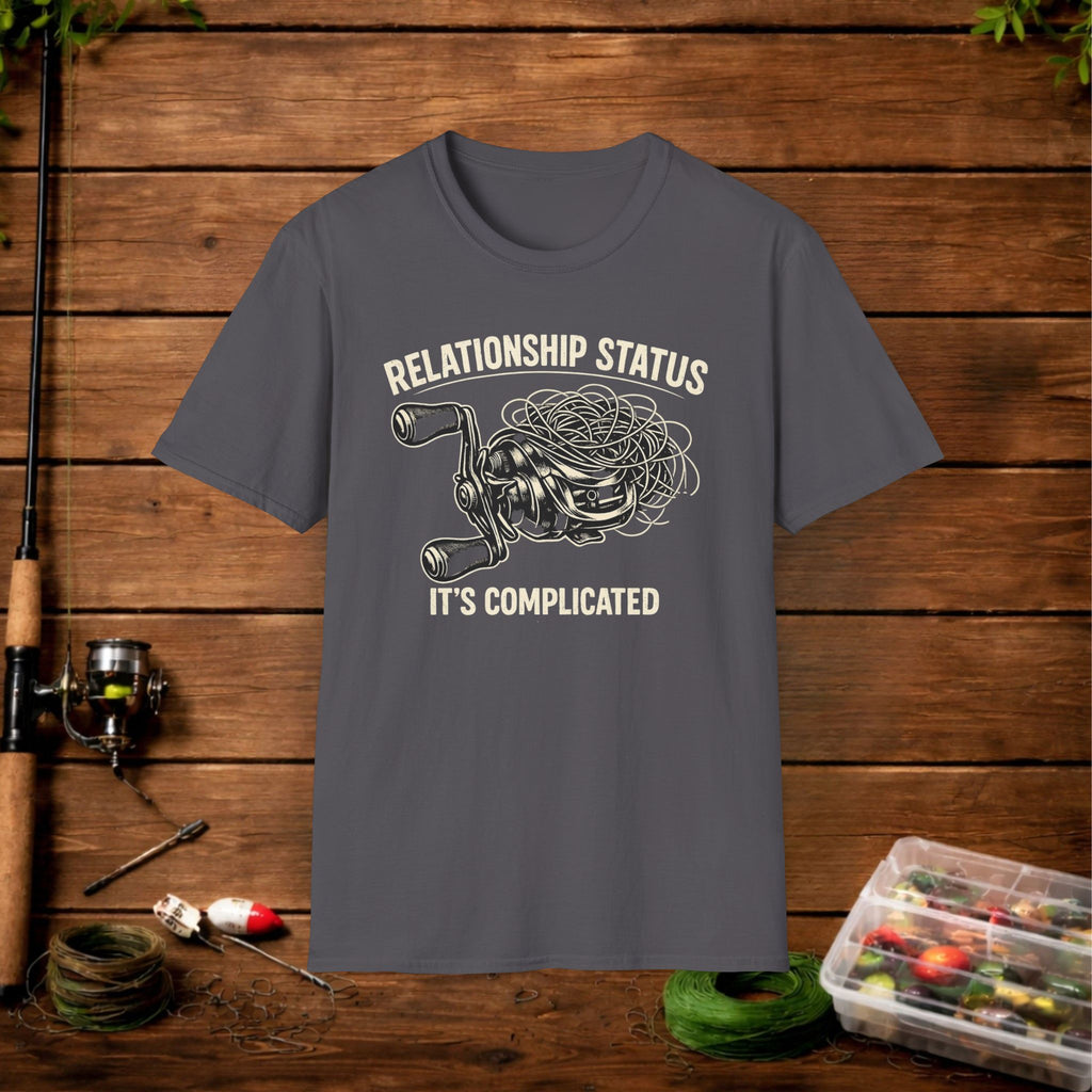 Relationship Status T-Shirt — 'It's Complicated' Funny Fishing Tee