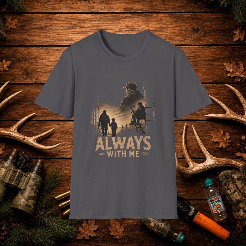 Always With Me Deer Hunting T-Shirt – Vintage Memorial Tee