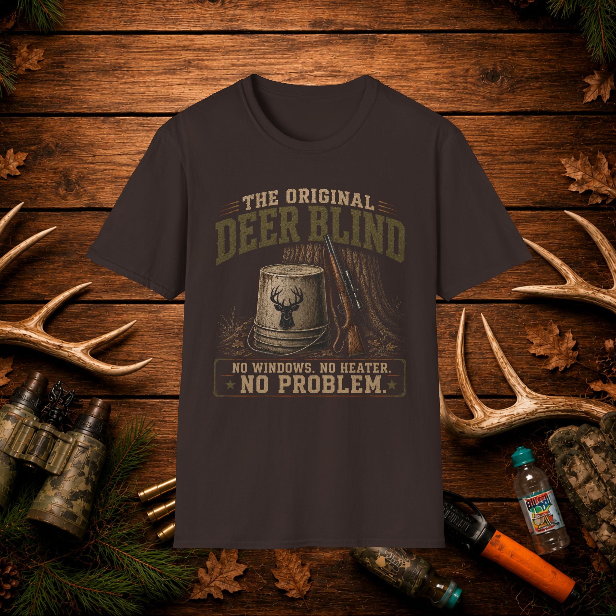Deer Blind T-Shirt — 'The Original Deer Blind' Hunting Graphic Tee