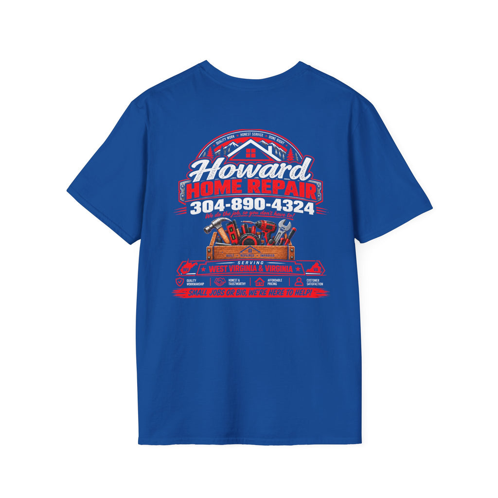 Howard Home Repair T-Shirt — Logo & Contact Workwear