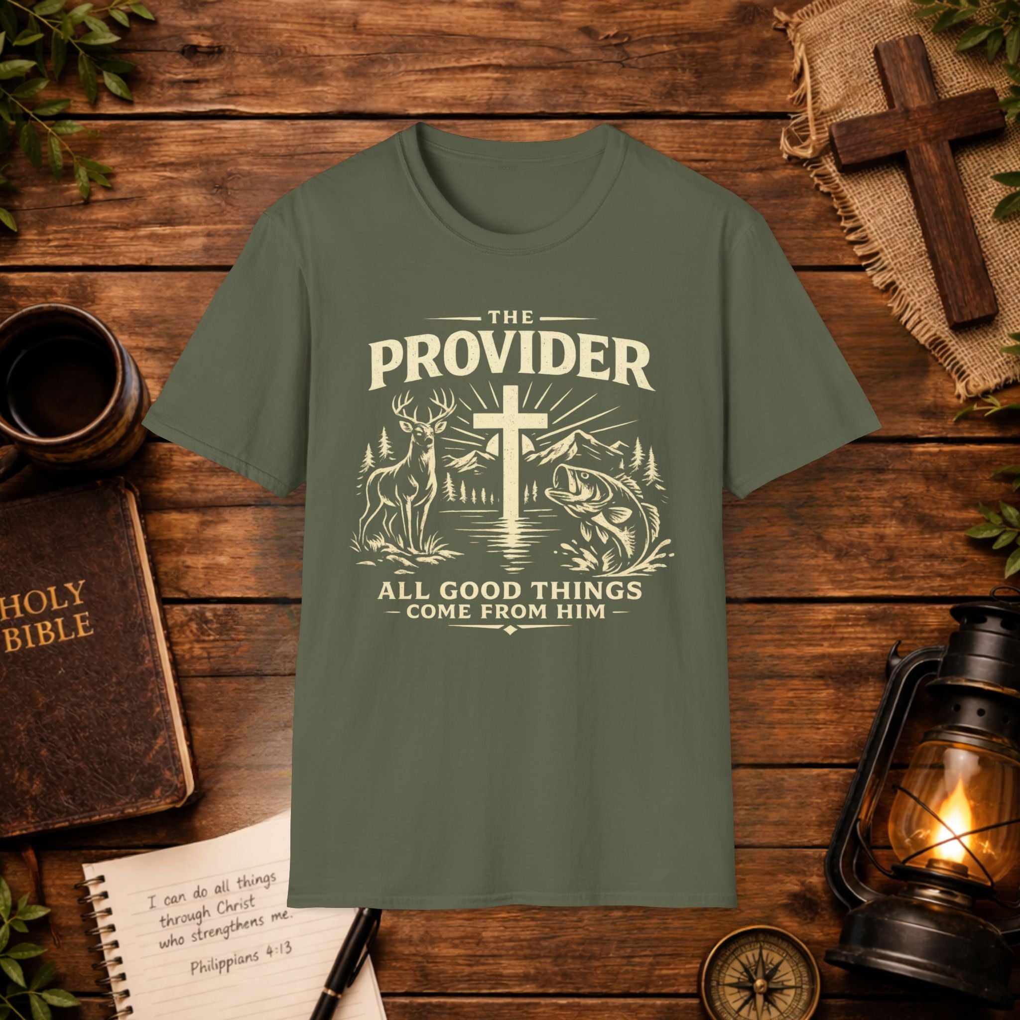 The Provider Cross T-Shirt — Christian Faith Jesus Shirt