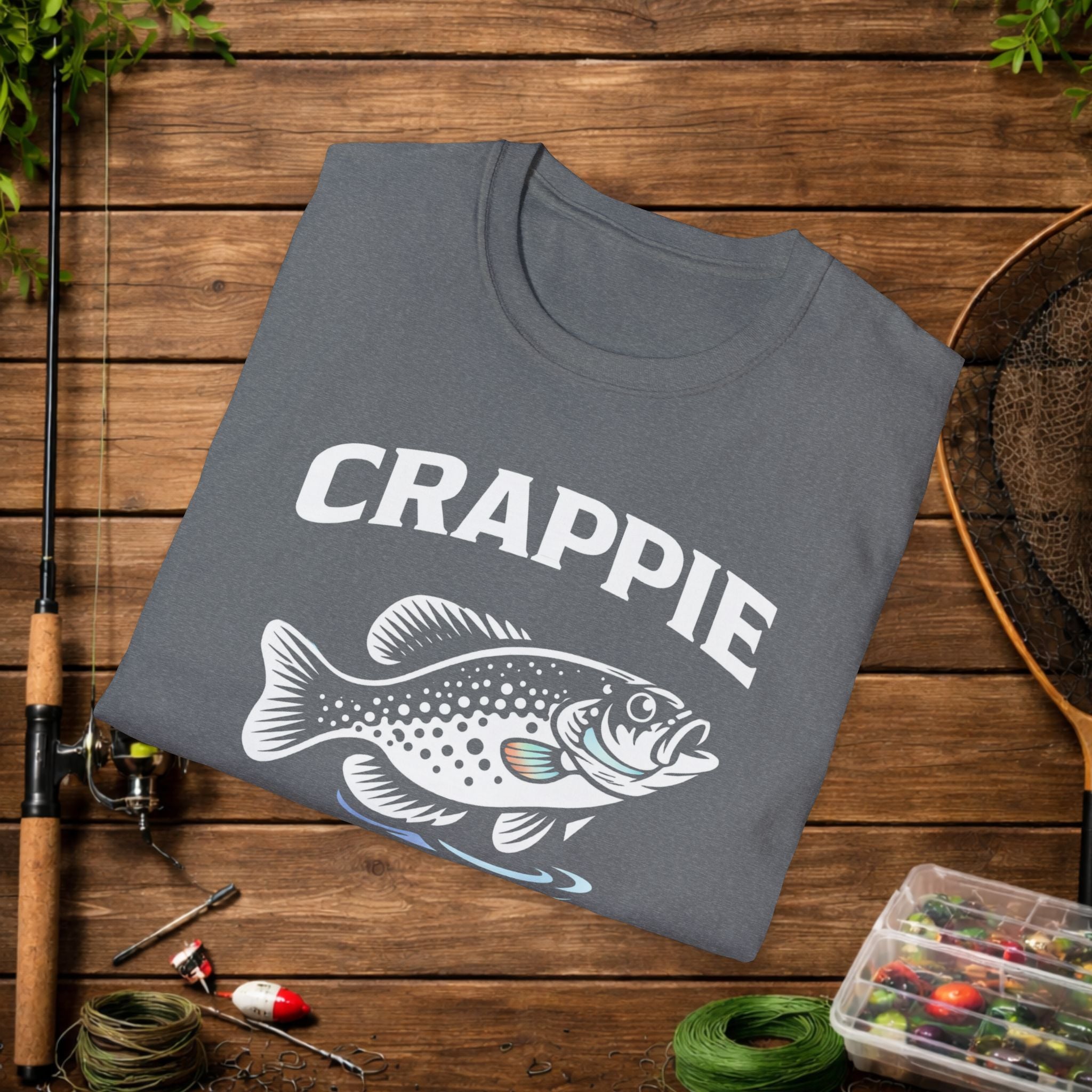 Crappie Addict Fishing T-Shirt – Crappie Angler Graphic Tee