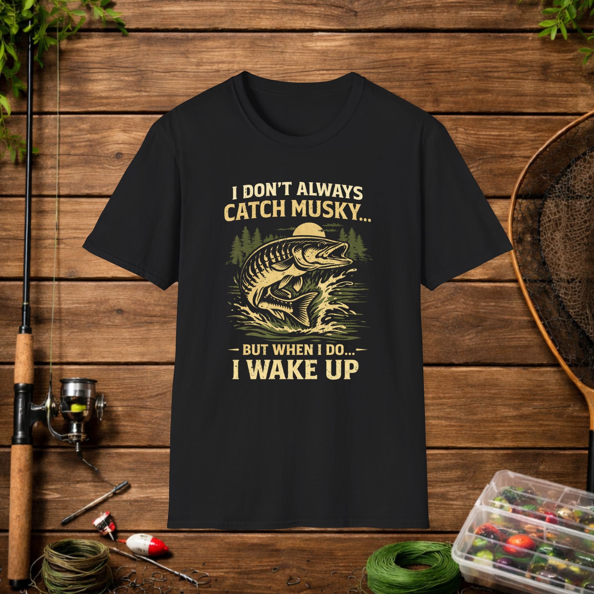 Funny Musky Fishing Shirt – I Don’t Always Catch Musky – Muskie Fisherman Tee – Fishing Humor Shirt – Angler Gift